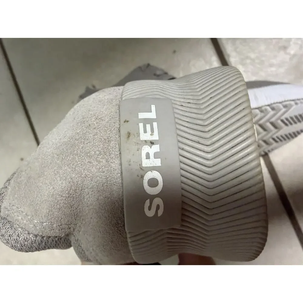 Sorel Out N About III Sneaker Gray Mesh Lace Up Women's Size 10 Used